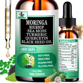 Flacon de gouttes de Moringa Vita letuo avec étiquette visible