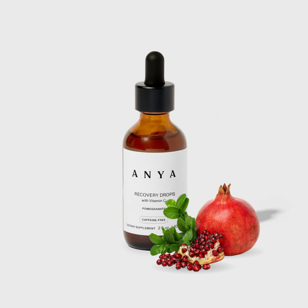 Flacon de gouttes de récupération postpartum ANYA 30 servings avec étiquette