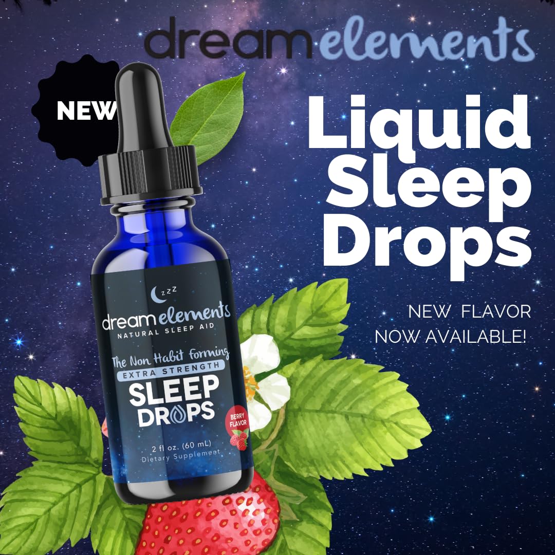 Flacon de Gouttes de Sommeil Dream Elements avec compte-gouttes