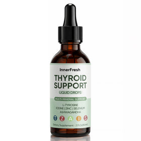 Flacon de gouttes de soutien thyroïdien SCEZROB 30 ml avec étiquette