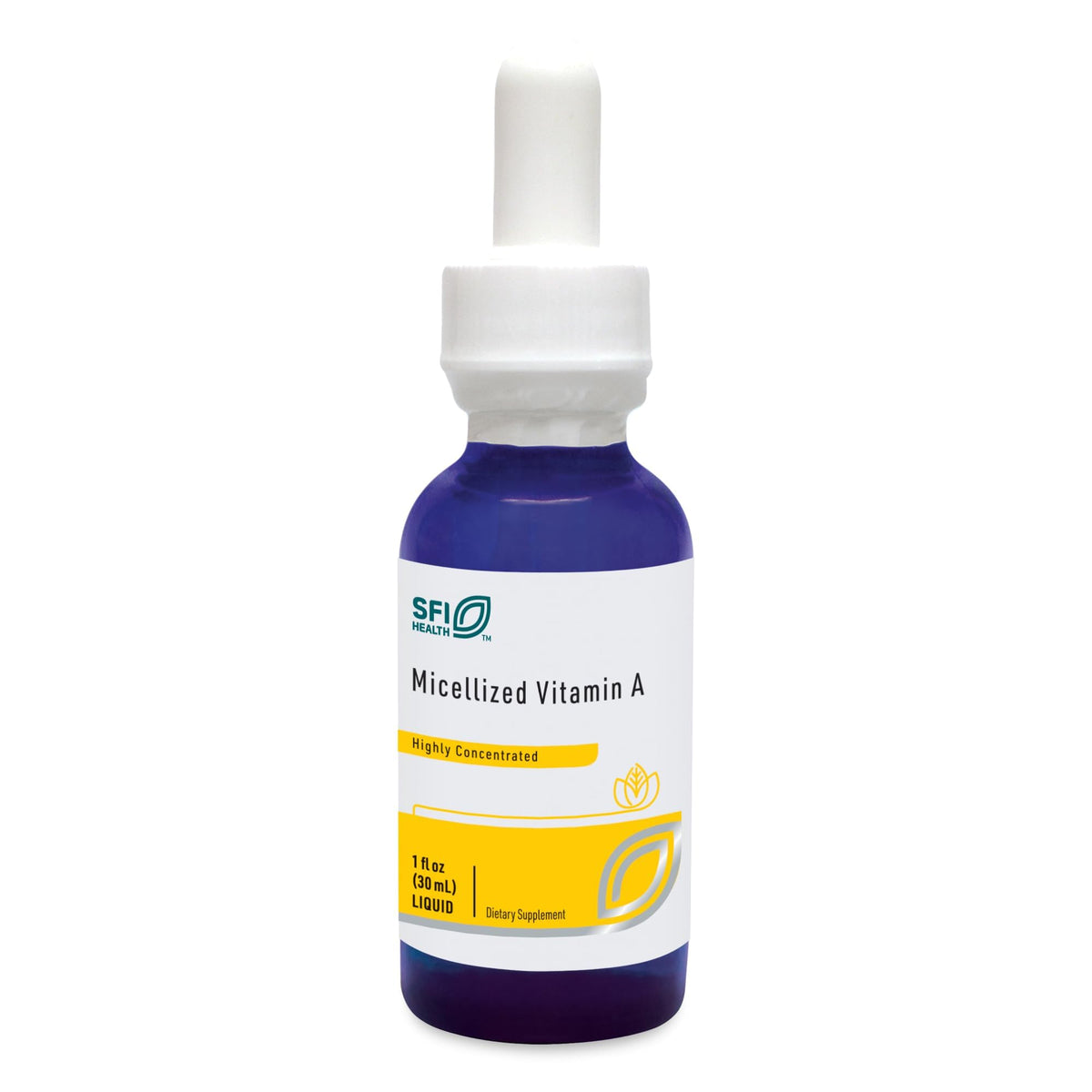 Flacon de gouttes de vitamine A micellisée SFI Health, 1 oz