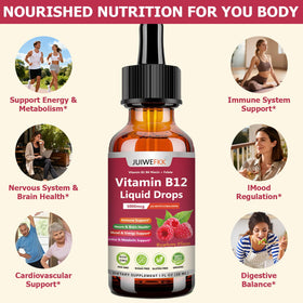 Flacon de gouttes de vitamine B12 JUIWEFKK avec compte-gouttes