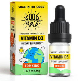 Flacon de gouttes de vitamine D3 Good Raz 5 ml avec compte-gouttes