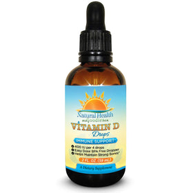 Flacon de gouttes de vitamine D3 Natural Health Goodies 2 oz