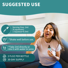 Flacon de Gouttes de Zéolite Herbance avec des ingrédients