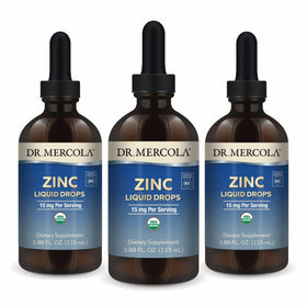 Flacon de gouttes de zinc liquide Dr. Mercola 15 mg 3,88 fl oz