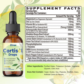 Flacon de gouttes Elysx avec étiquette et dosage de 2 ml