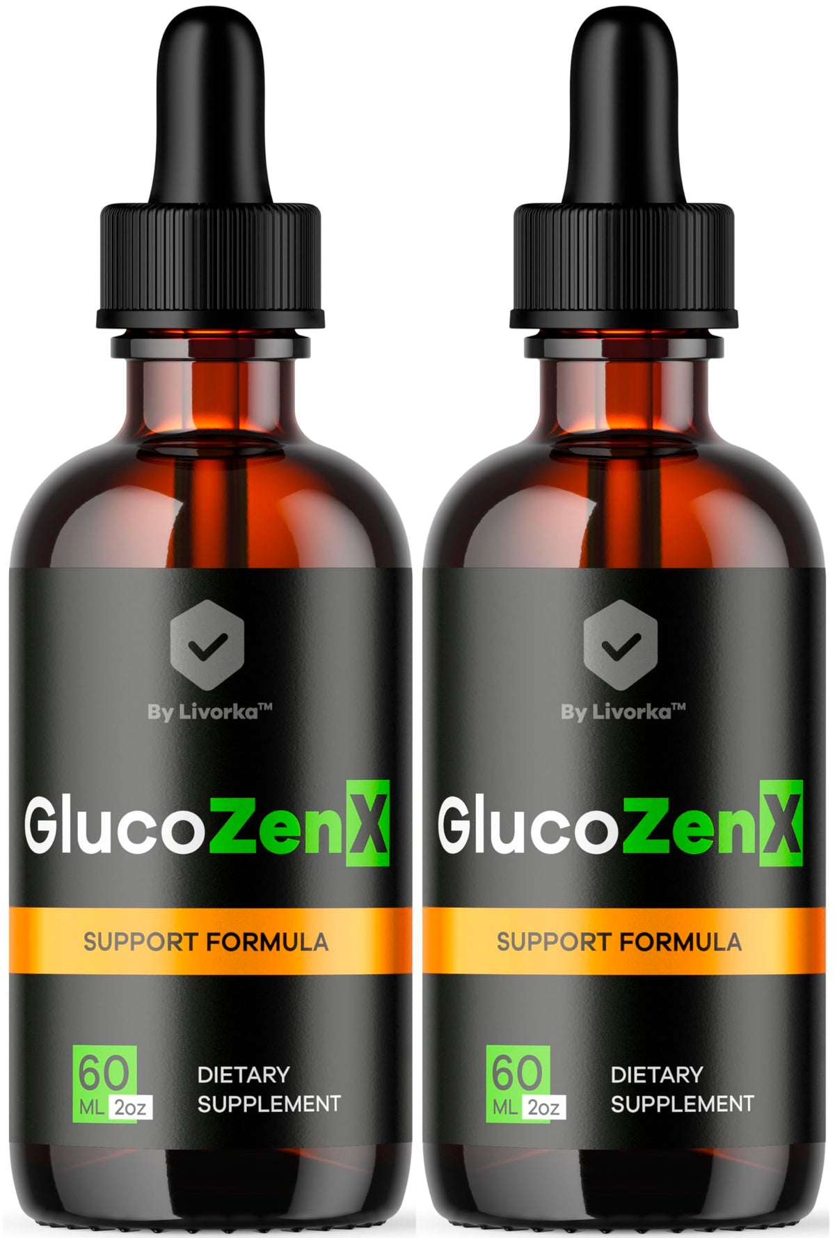 Flacon de Gouttes GlucoZenX LIVORKA vue de face
