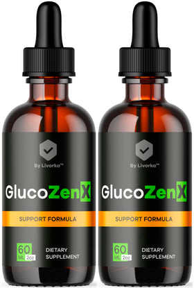 Flacon de Gouttes GlucoZenX LIVORKA vue de face