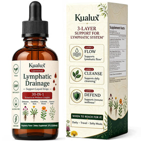 Flacon de gouttes Kualux drainage lymphatique vue avant