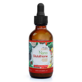 Flacon de gouttes L-Glutathione Divine Health 60ml avec étiquette framboise