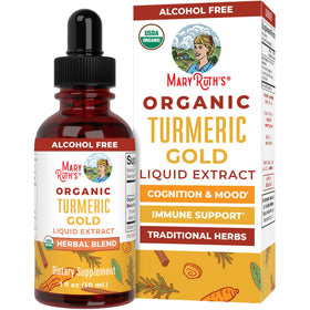 Flacon de gouttes liquides bio de curcuma MARYRUTH'S 30 ml
