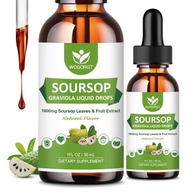 Flacon de gouttes liquides de Graviola Soursop WOGORGT 30mL
