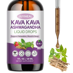 Flacon de gouttes liquides Kava Kava JUYIHEAL 30 ml vue de face