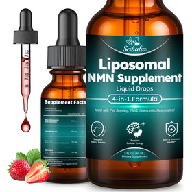 Flacon de gouttes liquides NMN 1000mg Scibalia vue avant