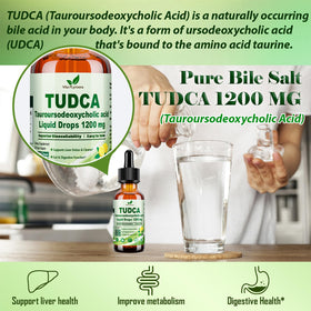 Flacon de gouttes liquides TUDCA avec compte-gouttes