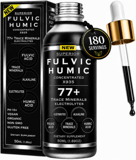 Flacon de gouttes minérales X935 de 50 mL avec étiquette