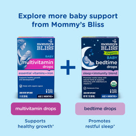 Flacon de Gouttes Probiotiques Mommy's Bliss sur une table