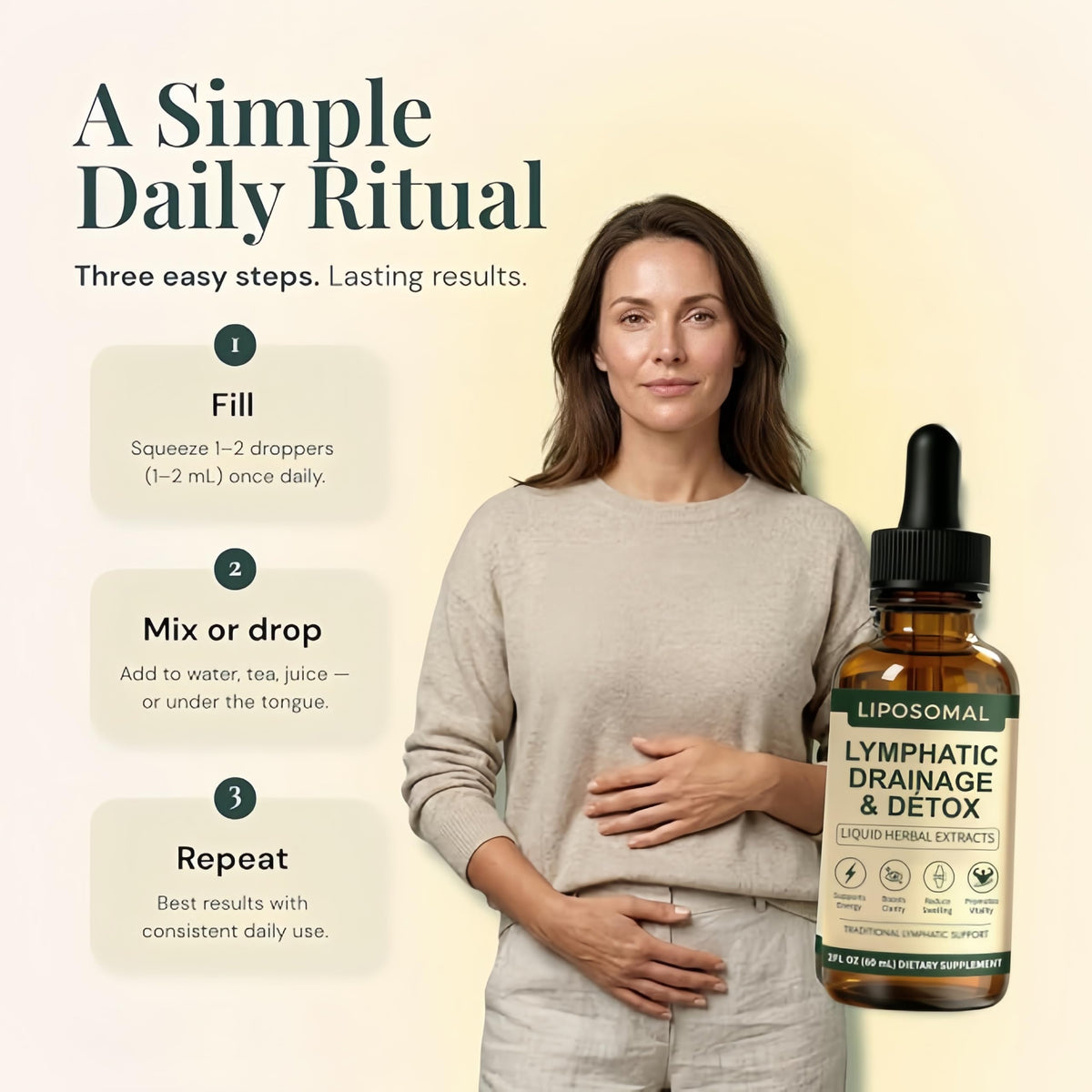 Flacon de gouttes SEAFLEX avec bouchon et étiquette