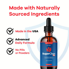 Flacon de gouttes Sugar Clean Pro dans un environnement naturel