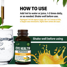 Flacon de gouttes Verdeherb sur une table avec des lunettes