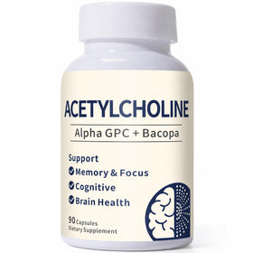 Flacon de Guanshiya Acétylcholine 600mg contenant 90 capsules