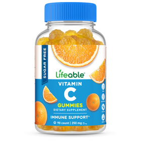 Flacon de gummies à la vitamine C Lifeable 250 mg, 90 unités