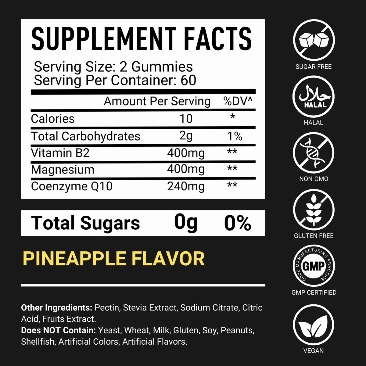 Flacon de gummies B2 400mg Premium Select Nutrition ouvert