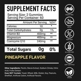 Flacon de gummies B2 400mg Premium Select Nutrition ouvert