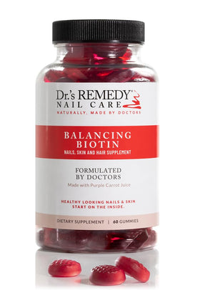 Flacon de gummies Biotin Dr.'s Remedy 5000 mcg vue de face