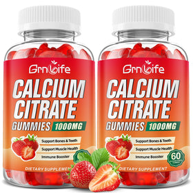 Flacon de gummies Calcium Citrate GrnLife 1000mg avant gauche