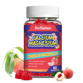 Flacon de gummies Calcium Magnésium Zinc SmildeHeal avec 60 pièces