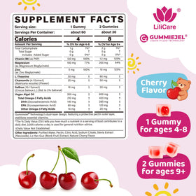 Flacon de Gummies Calmes LILICARE avec étiquettes