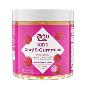 Flacon de gummies CoQ10 pour enfants Tinies bers avec étiquette