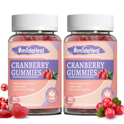 Flacon de gummies Cranberry SmildeHeal 1000mg 120 pièces