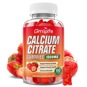 Flacon de gummies de Calcium Citrate 1000mg GrnLife, 60 unités