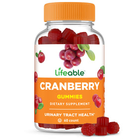 Flacon de gummies de canneberge Lifeable 60 unités vue avant