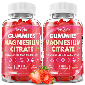Flacon de gummies de citrate de magnésium GrnLife 600mg, 120 gummies