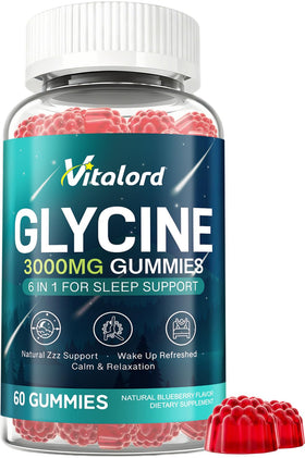 Flacon de gummies de glycine Vitalord 60 gummies format 222g