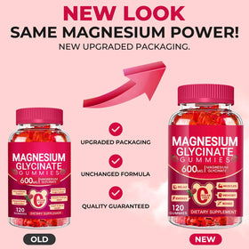 Flacon de gummies de magnésium glycinate Cytona avec informations nutritionnelles
