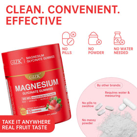 Flacon de gummies de magnésium glycinate SAYIDON ouvert