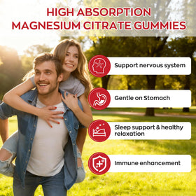 Flacon de gummies de magnésium Yidout ouvert avec gummies visibles
