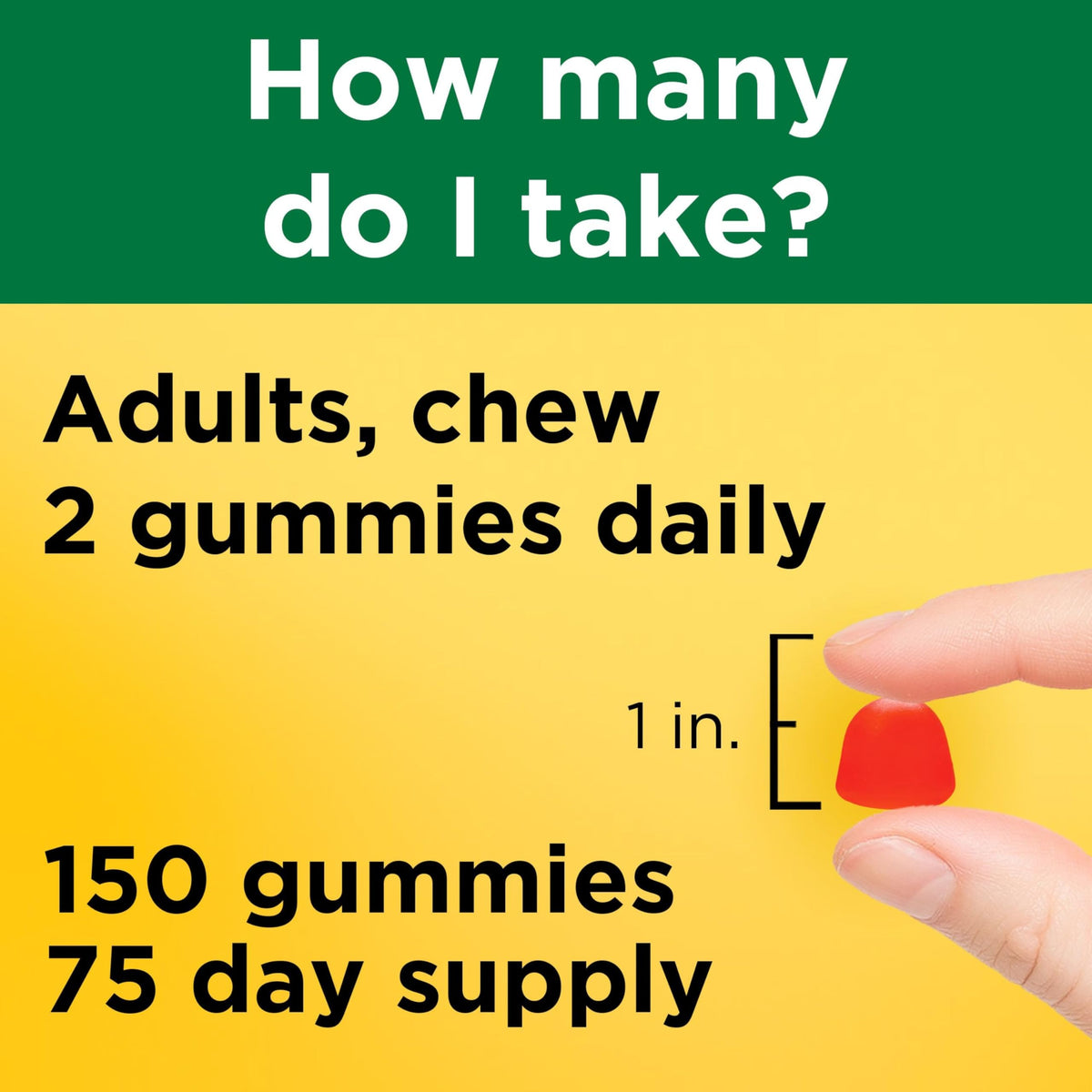 Flacon de Gummies de Vitamine D3 Nature Made ouvert