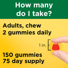 Flacon de Gummies de Vitamine D3 Nature Made ouvert