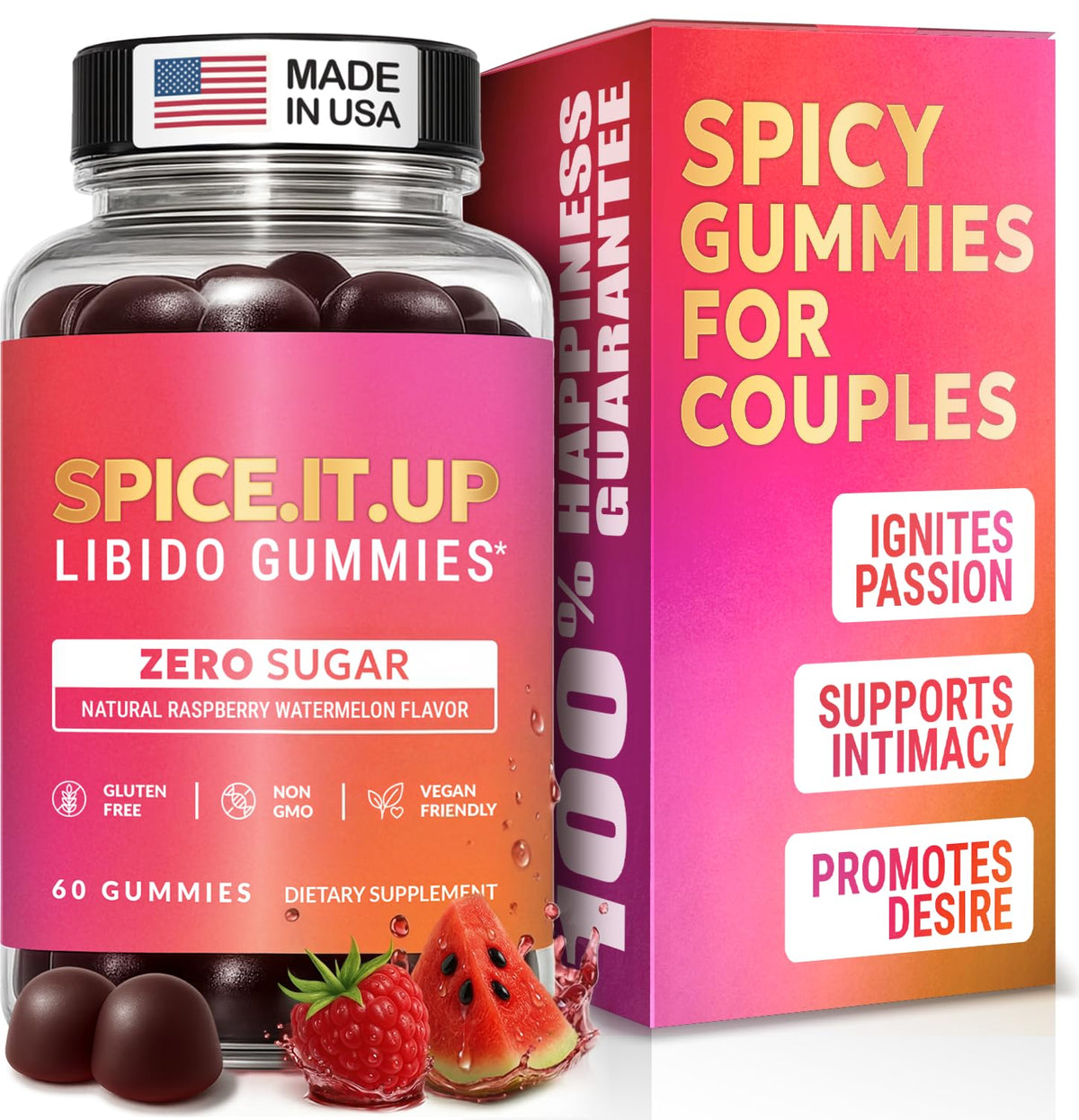 Flacon de gummies Enyvia soutien à la libido pour femmes 50 mg