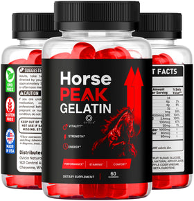 Flacon de gummies Gelée de Cheval Peak OVICIA avec des fruits