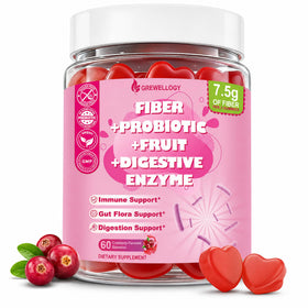 Flacon de gummies Grewellogy 60 gummies saveur canneberge