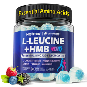 Flacon de gummies HMB et L-Leucine Nextdia avec 60 gummies