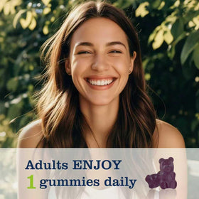Flacon de Gummies Kava Kava ouvert avec gommes visibles