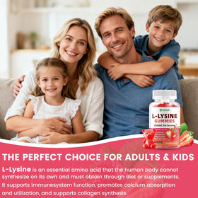 Flacon de gummies L-Lysine Jabsah avec étiquette